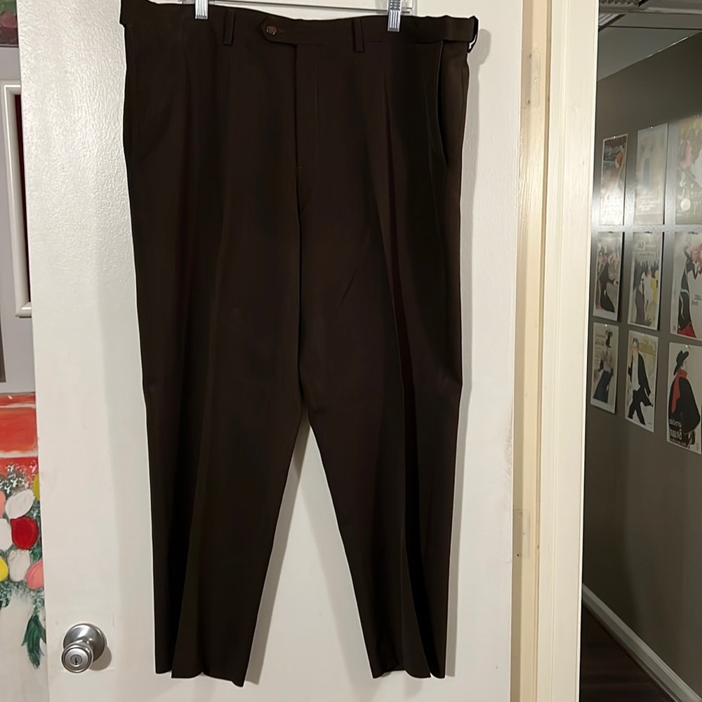 Croft & Barrow dark brown mens trousers